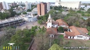 Un paseo en drone por lugares históricos de la ciudad de Santa Fe