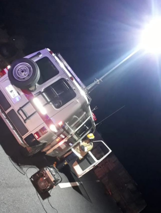 Ruta 14: Liberaron media calzada tras el vuelco de un camión