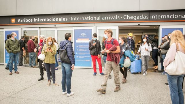 El sector de arribos internacionales del&nbsp; Aeropuerto Internacional de Ezeiza.