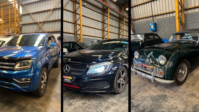 Algunos de los vehiculos que subastará la Agencia Provincial de Registro