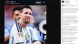 Una leyenda de Brasil se rinde ante Messi: Qué jugador, a sus 39 años aún muestra la misma pasión por la camiseta argentina