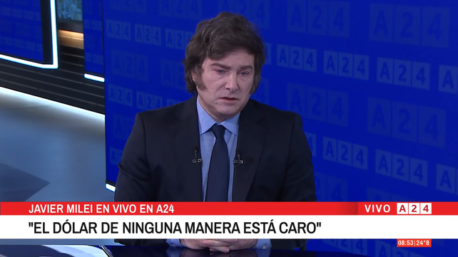 Milei volvió a defender su programa económico pese a las críticas sobre lo cambiario