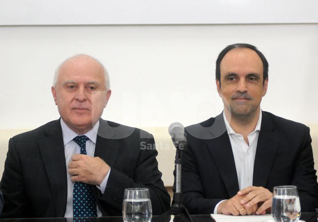 Diplomacia. Lifschitz compartió dos actividades con el intendente de Santa Fe y dijo que la relación laboral “es inmejorable”. UNO de Santa Fe/Mauricio Centurión