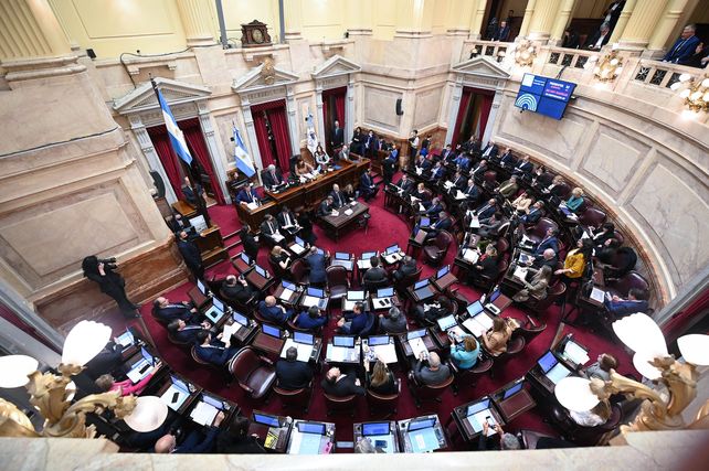 El Senado seguía en plena deliberación este jueves. La ley Bases se discutía punto por punto.&nbsp;