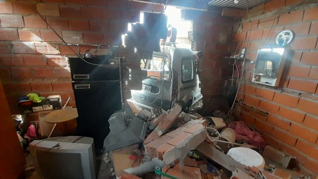 La casa de Nazarena quedó daños muy serios