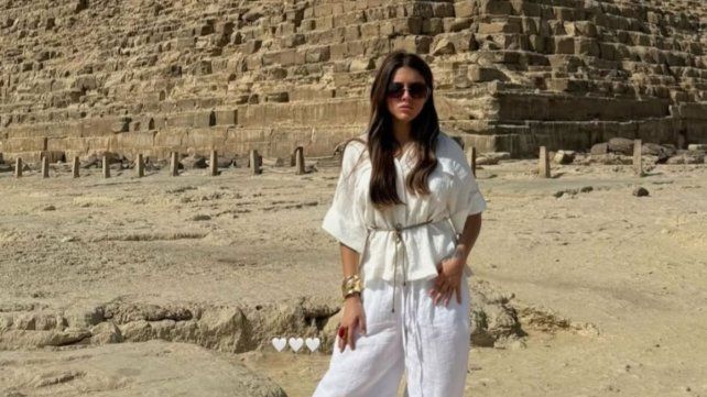 Sofía Gonet se aventura en Egipto tras reencontrarse con Homero Pettinato
