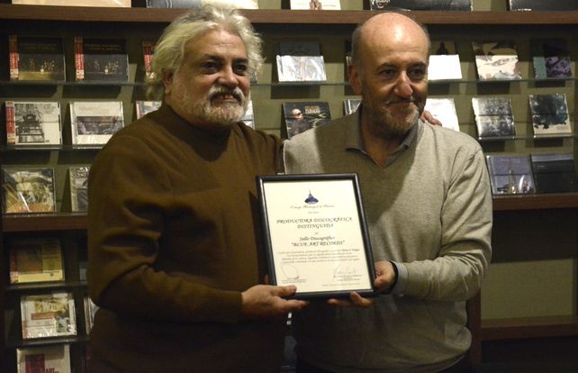Horacio Vargas y el concejal Leonardo Caruana