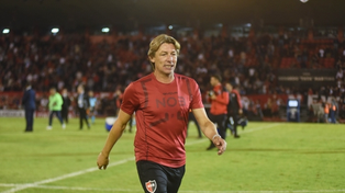 Gabriel Heinze se mostró conforme tras el triunfo.
