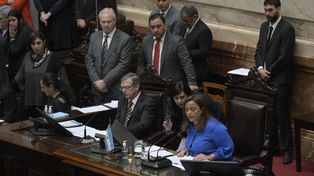 La presidenta de la Cámara de Diputados, Cecilia Moreau, protagonizó un cruce con el diputado Javier Milei.