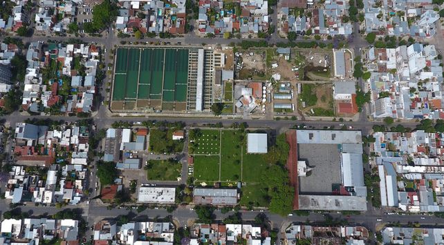 Planta potabilizadora Aguas Santafesinas en la ciudad de Santa Fe. // FOTO: Assa.