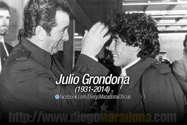 Maradona: Mis condolencias para la familia Grondona