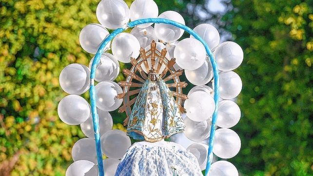 Imagen. La Virgen de Luján saldrá a misionar los barrios que comprenden la comunidad.