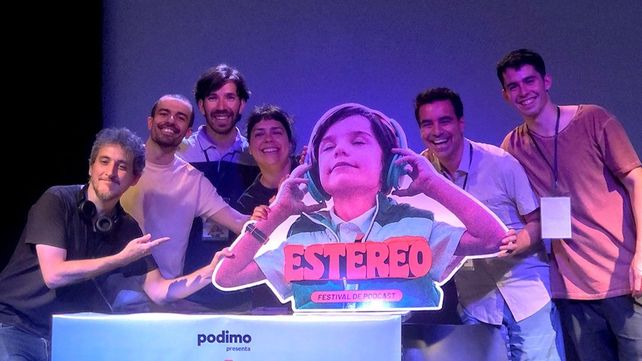 El equipo de Estéreo, primer festival argentino de podcast.