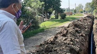 Agua potable: las obras avanzan a paso firme