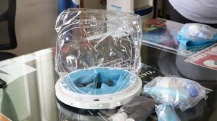 Los cascos se utilizan para mejorar la atención de pacientes con deficiencias respiratorias