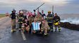 Combatían un incendio mientras jugaba Argentina: la foto de bomberos que emocionó en las redes