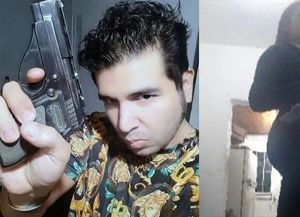 Las fotos de Sabag Montiel y su novia, con el arma del atentado  