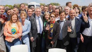 El presidente Alberto Fernández durante el acto en el que anunció el bono para sectores más vulnerables y criticó con dureza al ex presidente Macri.&nbsp;
