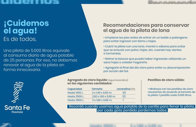 Aguas Santafesinas SA (Assa) solicitó hacer un uso responsable del agua potable.﻿