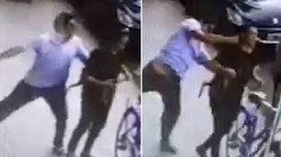 Le pegó una trompada a una mujer en plena calle y se fue caminando: buscan identificarlo