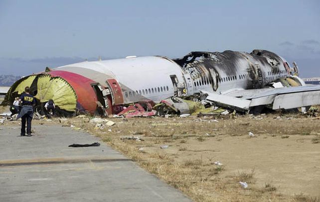 Desastre. La cola del Boeing 777