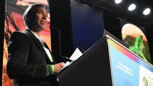 David Roggero, presidente de Aapresid, durante la apertura d