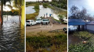 El Salado, a la altura de San Justo, tapó al Club Caza y Pesca