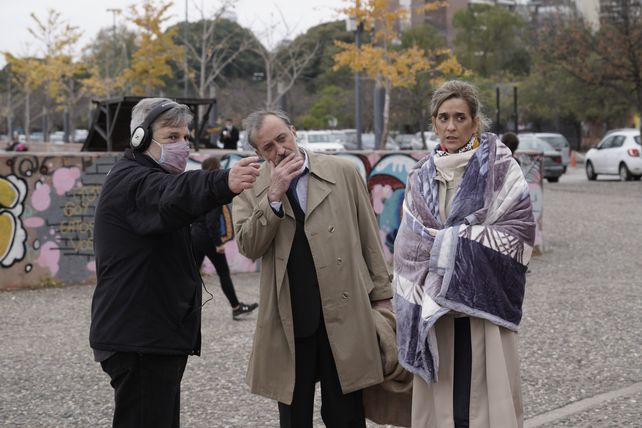 Hugo Grosso junto a Roberto Suárez y Gilda Scarpetta.&nbsp;