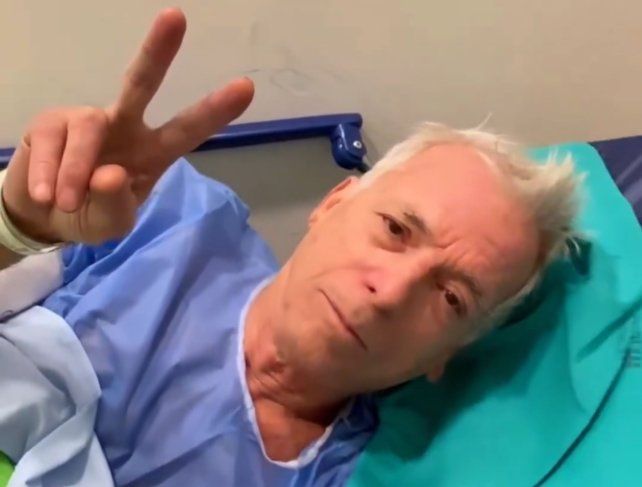 Gerardo Romano subió un video desde el hospital: Viva Perón, carajo