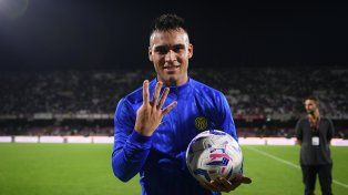 Un póker de Lautaro Martínez para que Inter quede como líder en Italia