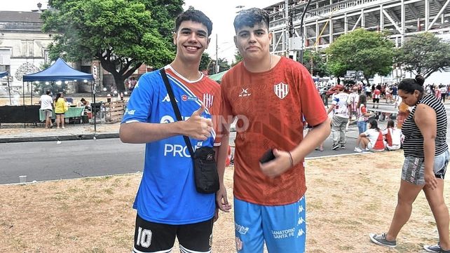El color de los hinchas de Unión en el duelo ante Newells