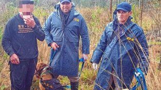 Los Charrúas: se perdió en el monte y fue hallado por canes de la policía
