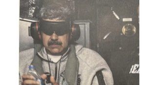 La primera imagen de Nicolás maduro capturado, difundida por el propio Donald Trump