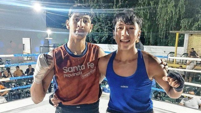 Dylan Acuña (izquierda) superó a otro corondino