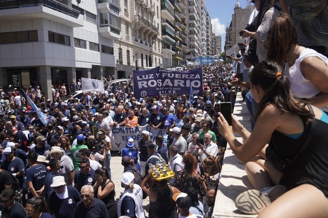 Multitud. Liderada por el sindicalismo