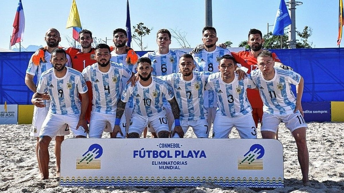 Fútbol playa: Argentina debutó con un triunfo ante Uruguay en la