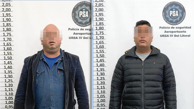 detenidos. El abogado Leandro Demichelli y el policía Cristian Acosta fueron arrestados ayer por la PSA.