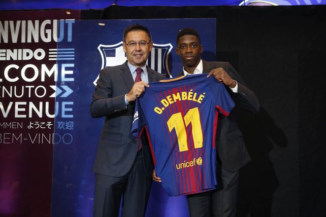 Dembélé: Es un honor jugar con Leo Messi