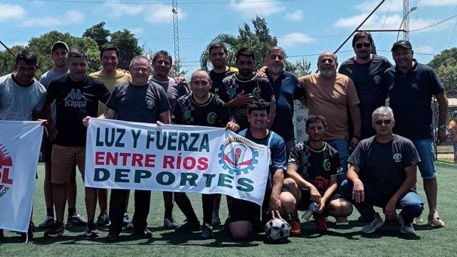 El sindicato de Luz y Fuerza realizó un encuentro deportivo en Villaguay