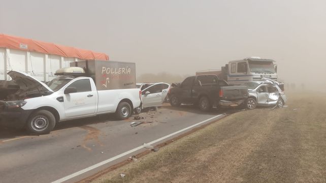 La imagen que dejó el impactante siniestro vial.