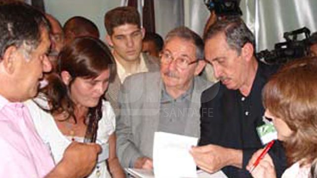 Obeid con Raúl Castro en uno de sus viajes a Cuba