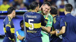 Agustín Marchesín y el llanto tras la lesión que sufrió en La Bombonera.
