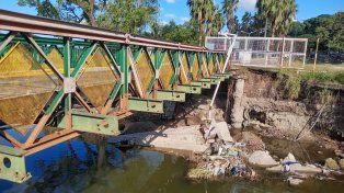 Grave daño estructural: el puente del Club de Pescadores está al borde del colapso