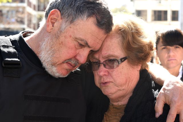 El matrimonio Perassi, cuando el juez Prunotto Laborde liberó a todos los acusados.