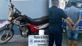 El joven robó la moto en la zona oeste de Paraná y atravesó casi toda la ciudad.