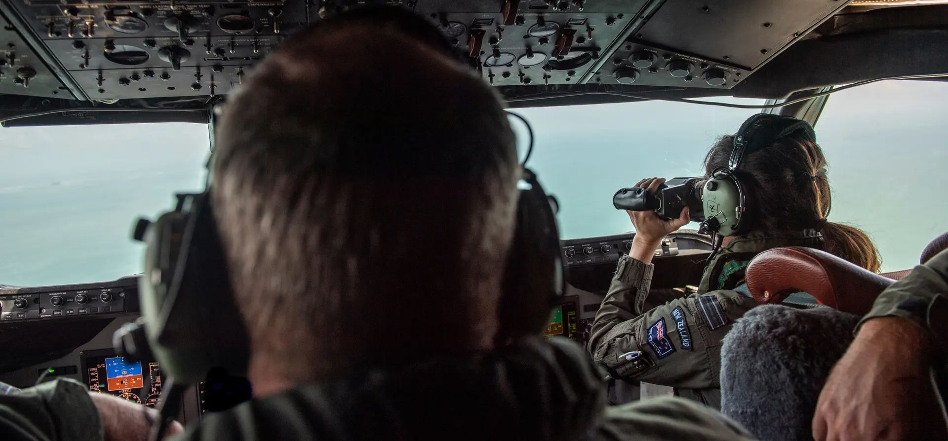 Un P-3K2 Orion de las Fuerzas de Defensa de Nueva Zelanda sobrevuela Tonga. Fotografía: Fuerza de Defensa de Nueva Zelanda