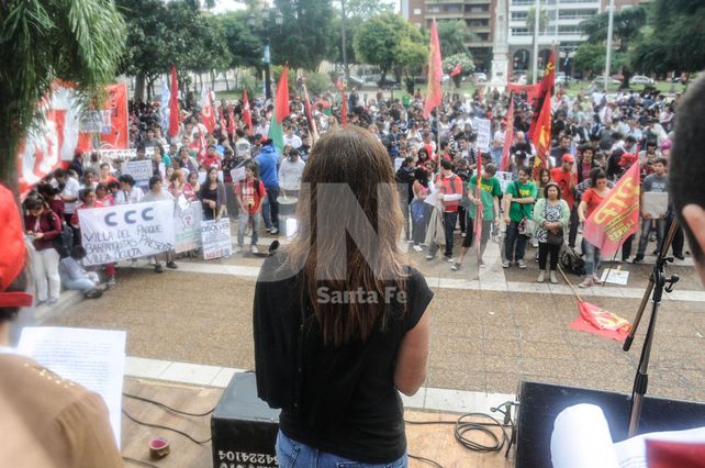 Actos por un nuevo aniversario del Golpe de Estado en Santa Fe.