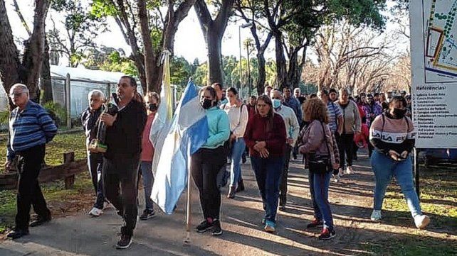 La procesión. De este lunes está prevista para las 16.30 y la misa a las 17.