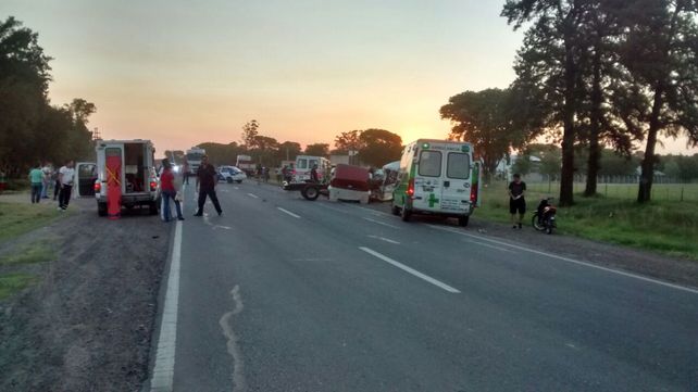 Dos fallecidos en un violento choque en la ruta 11 a la altura de Reconquista