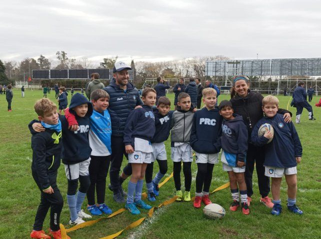 Rugby: semilleros del Rowing viajaron a La Plata y estuvieron con Pichot